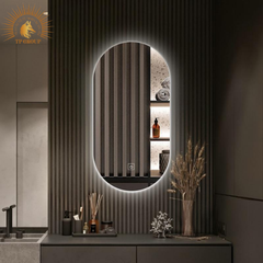Gương Oval treo tường led cảm ứng cao cấp, treo nhà tắm, bàn trang điểm, cửa hàng, bao bể vỡ, nhiều kích thước TP-GL001