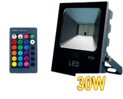 Đèn Pha 30W Đổi Màu TP