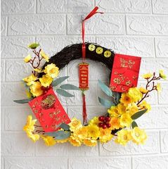 VÒNG HOA TRANG TRÍ TẾT