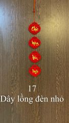 LIỄN TẾT  DÂY LỒNG ĐÈN NỈ ĐỎ