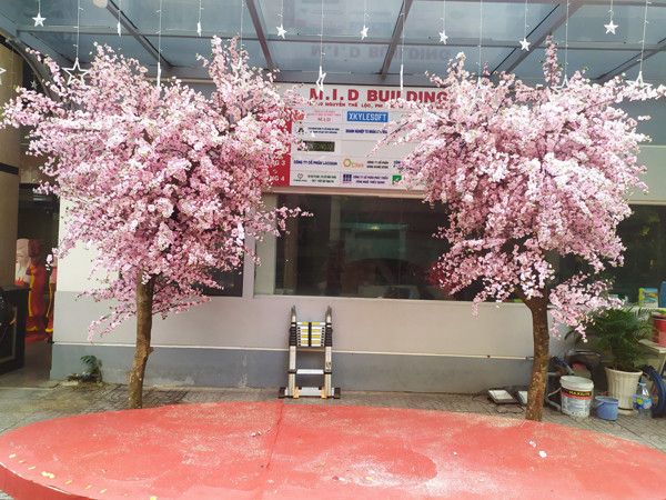 CÂY HOA ĐÀO GIẢ ĐỦ SIZE