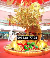 CÂY PHÁT TÀI ĐỒNG TIỀN VÀNG TRANG TRÍ TẾT