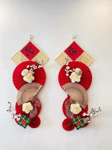 QUẠT GIẤY TRANG TRÍ TẾT