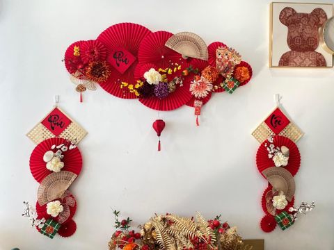 QUẠT GIẤY TRANG TRÍ TẾT