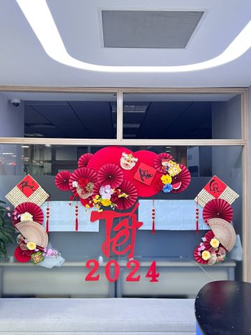 QUẠT GIẤY TRANG TRÍ TẾT