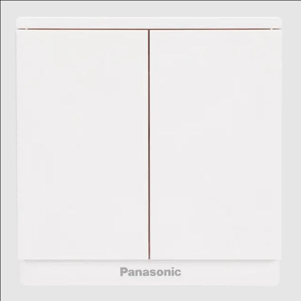Panasonic Moderva - Bộ 2 Công Tắc E, Đảo chiều, Bắt Vít Màu Trắng | WMF596-VN