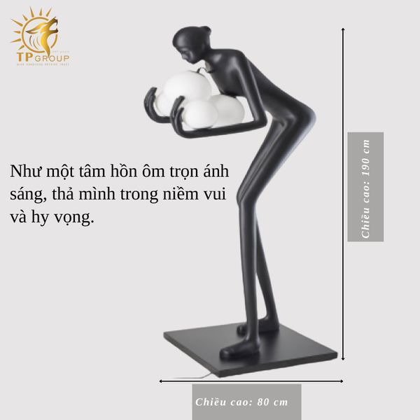 Đèn sàn dáng người ấn tượng ZH.HMLDD017 (đặt hàng từ 10- 15 ngày)
