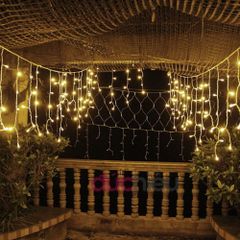 Dây đèn thả rèm ngang 8m 40 sợi siêu sáng