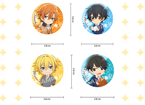 Huy hiệu Sasaki - Miyano - Hirano - Kagiura SSK005 (Nhập khẩu chính hãng Kadokawa)