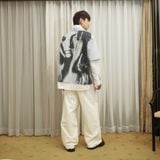  Áo sơ mi KMC Mist Grey Striped Boxy Shirt 