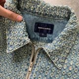 Áo khoác zip Thisisneverthat - jean washed 