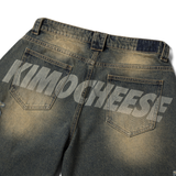  Quần KMC logo faded short jeans 