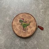  Ví đựng thẻ tiền xu Coach round coin case 