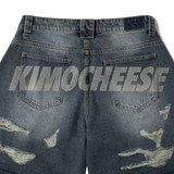  Quần KMC logo faded HOMELESS distressed 