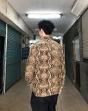  Áo SUPREME Snakeskin Corduroy Zip Up Shirt 