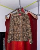  Áo SUPREME Snakeskin Corduroy Zip Up Shirt 