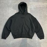  Áo hoodie ESSENTIALS jet black logo nhỏ 