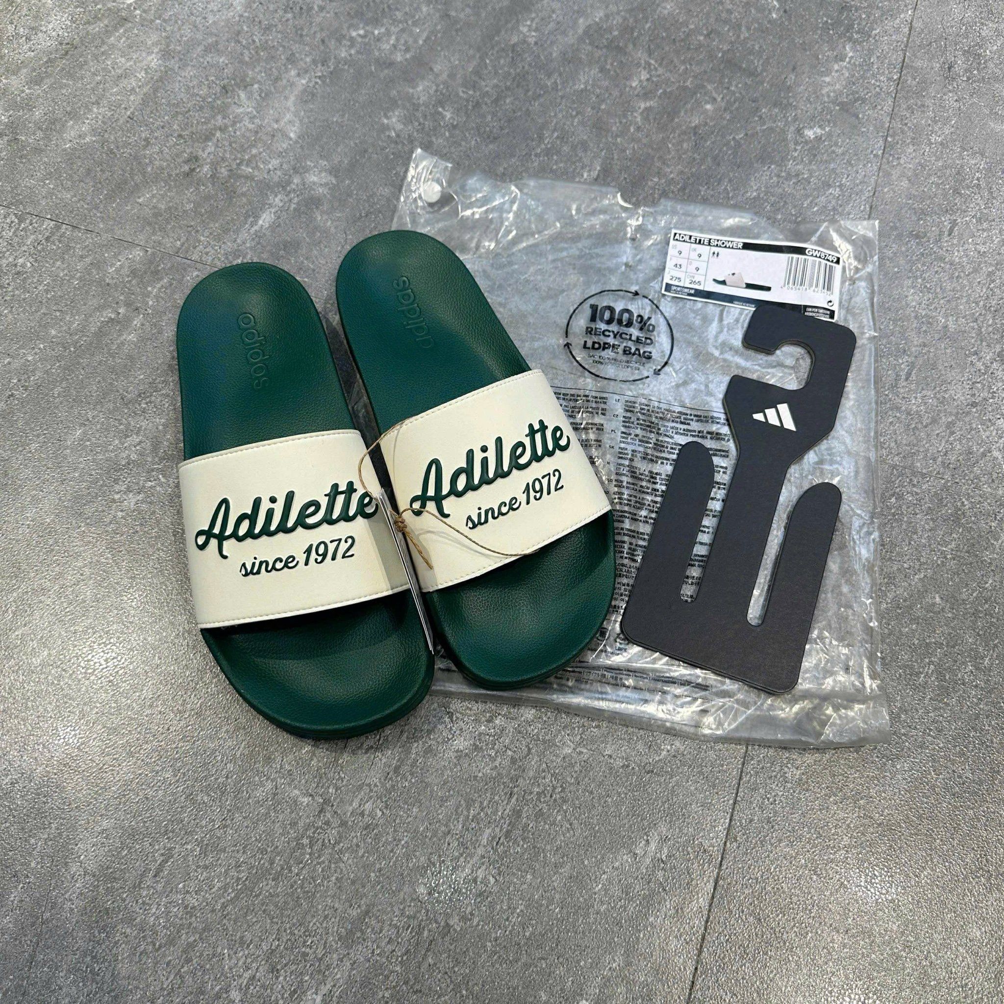  Dép Adidas adilette shower size 9 - green 