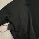  Áo hoodie ESSENTIALS jet black logo nhỏ 