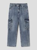  Quần jeans 8seconds túi hộp - xanh wash 