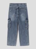  Quần jeans 8seconds túi hộp - xanh wash 