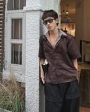  Áo sơ mi KMC Pretencious Layered Mocha Shirt 