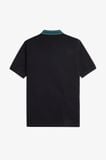  Áo Polo FRED PERRY Black Jacquard Collar M8534/102 