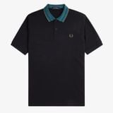  Áo Polo FRED PERRY Black Jacquard Collar M8534/102 