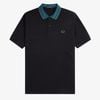  Áo Polo FRED PERRY Black Jacquard Collar M8534/102 