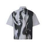  Áo sơ mi KMC Mist Grey Striped Boxy Shirt 