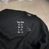  Áo sweater Knit markgonzales - cổ tim (đen) 