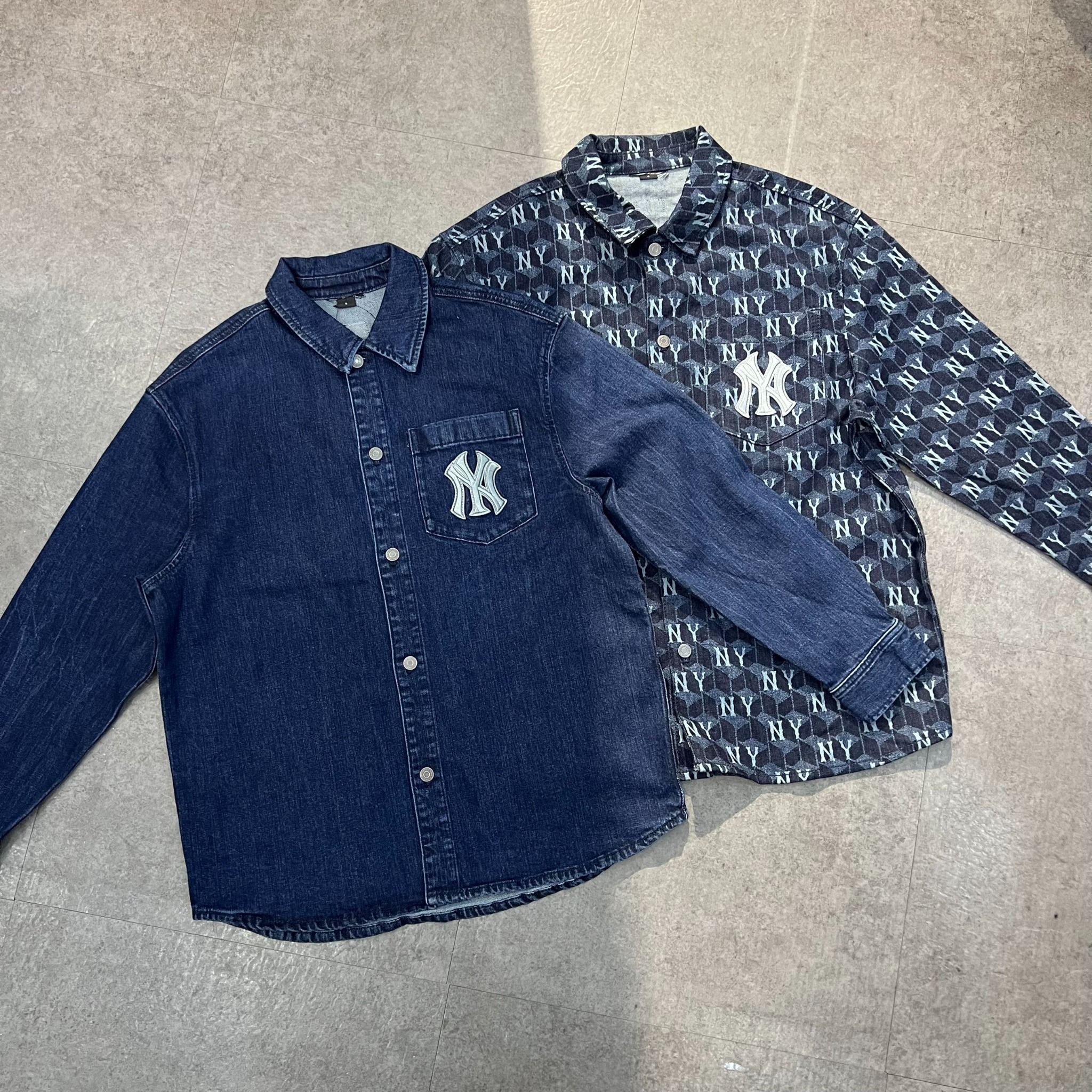 Áo sơ mi jeans MLB Cube MONOGRAM All Over – Sốp Phô Mai