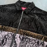  Áo SUPREME Snakeskin Corduroy Zip Up Shirt 