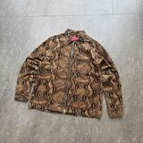  Áo SUPREME Snakeskin Corduroy Zip Up Shirt 
