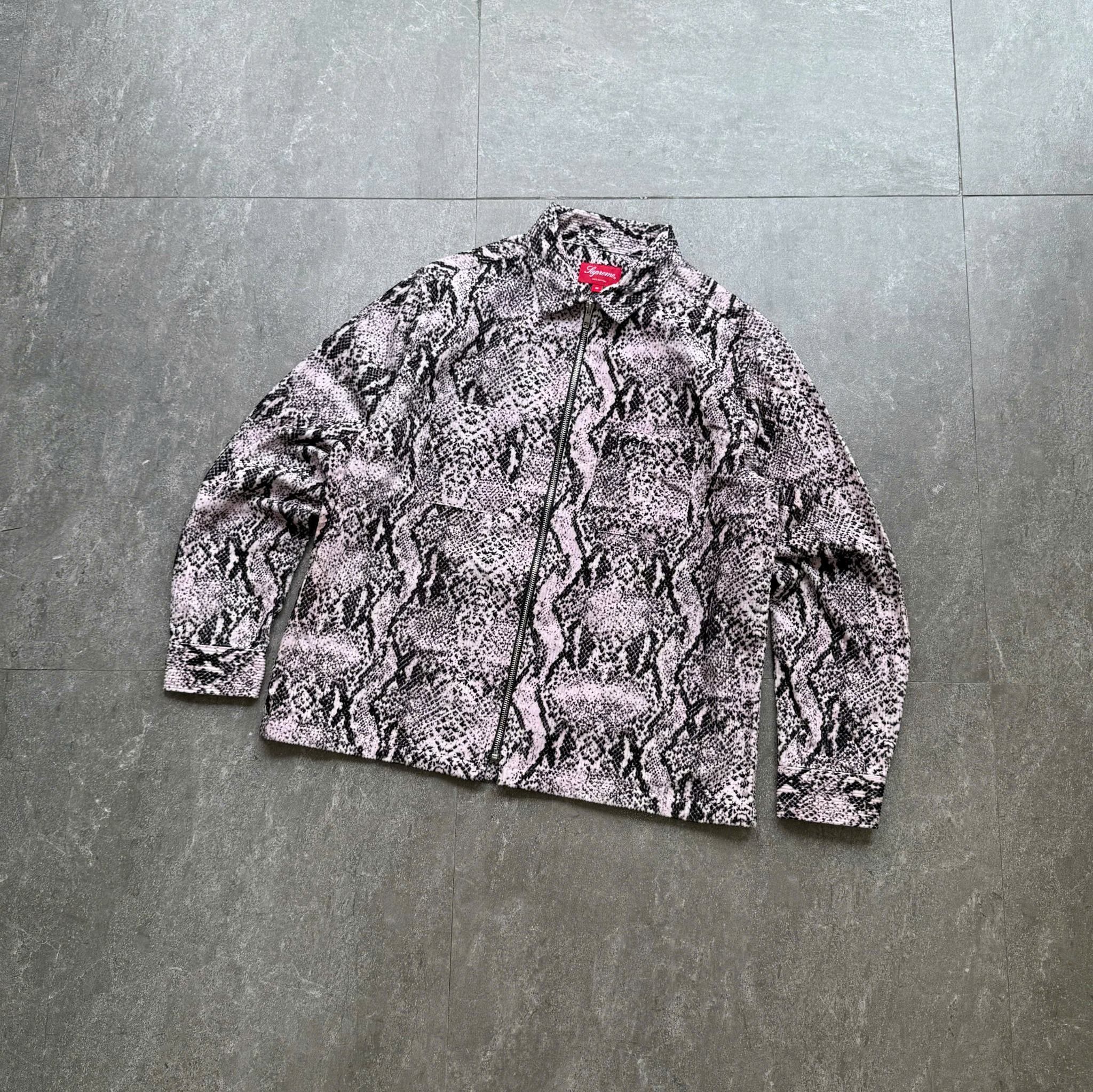Áo SUPREME Snakeskin Corduroy Zip Up Shirt – Sốp Phô Mai