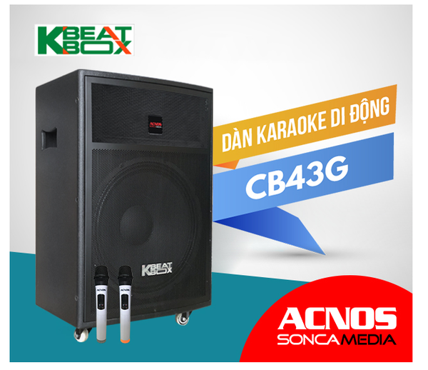 ACNOS CB43G - Loa Karaoke Di Động Bluetooth