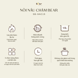  SB-NNC15 - Nồi Nấu Chậm Bear 1.5 Lít 