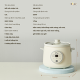  SB-NNC15 - Nồi Nấu Chậm Bear 1.5 Lít 