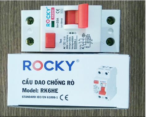 RK6HE - Cầu dao chống giật cao cấp ROCKY