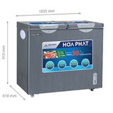  HCF 506S2Đ2SH - Tủ đông Hòa Phát 2 ngăn 2 cánh 506 lít 1 ngăn đông 1 ngăn mát 