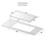  DI-881GE - Bếp Từ Đôi Kocher _ Germany 