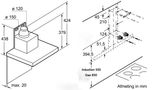  DWB77CM50 - Máy Hút Mùi Áp Tường Bosch - 70Cm 