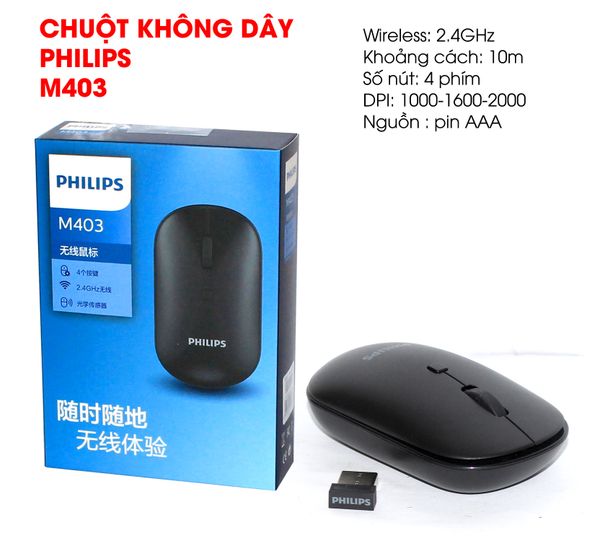 CHUỘT KHÔNG DÂY PHILIPS M403