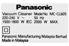 MC-CL605KN49 - Máy Hút Bụi Dạng Hộp Panasonic - Đen