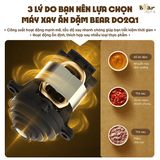  QSJ-D02Q1 - Máy Xay Ăn Dặm Bear 0.6 Lít - Kem 