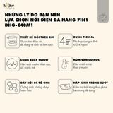  DHG-C40M1 - Nồi Lẩu Điện Đa Năng 7 In 1 Bear 