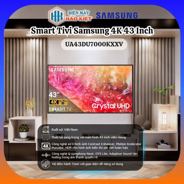 UA43DU7000KXXV_Smart Tivi Samsung 4K 43 Inch