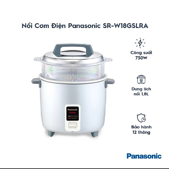 SR-W18GSLRA - Nồi Cơm Điện Panasonic 1.8 Lít