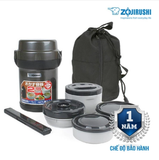  SL-JAF14-HG -  Hộp Đựng Thực Phẩm Giữ Nhiệt 4 Ngăn Zojirushi 1.27 Lít - Màu Xám 