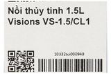  VS-1.5/CL1 - Nồi Thủy Tinh Visions - 1.5 Lít 